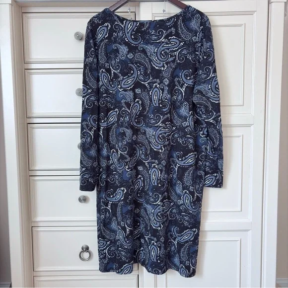 J JILL Wearever Knit Paisley Dress - Picture 6 of 16